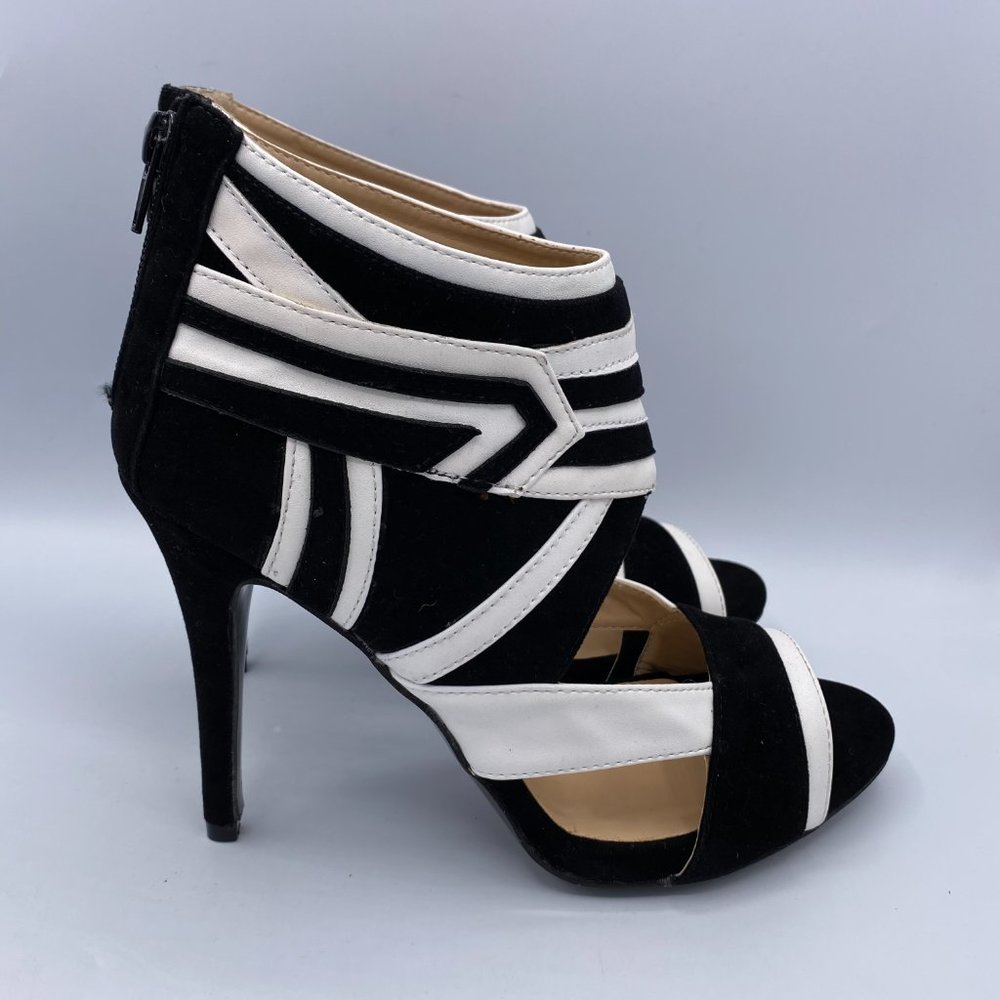 Women Open Toe High Heel Mules Backless Shoes